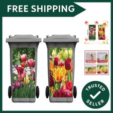 2 Pieces Tulip Wheelie Bin