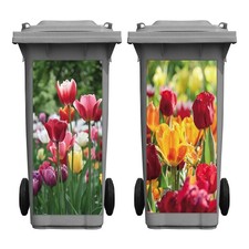 2 Pieces Tulip Wheelie Bin