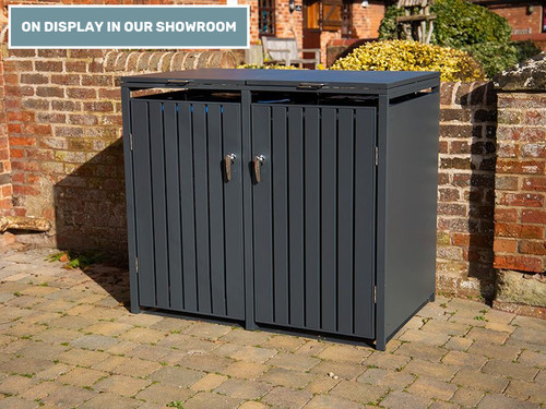 Wheelie bin cover double - bin,