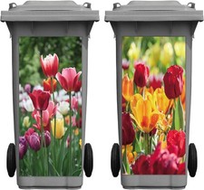 2 Pieces Tulip Wheelie Bin