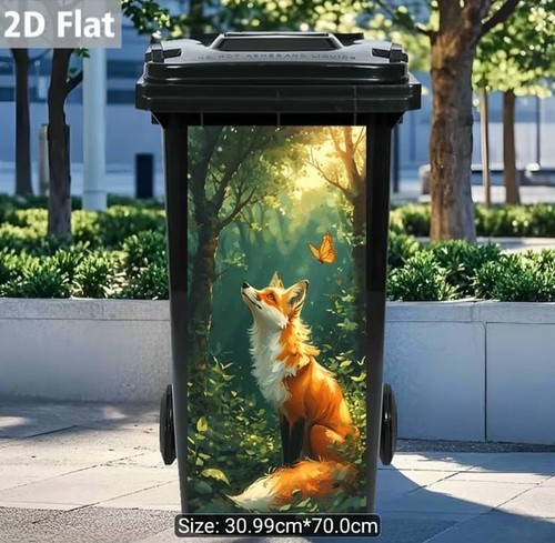 Wheelie bin stickers - bin,