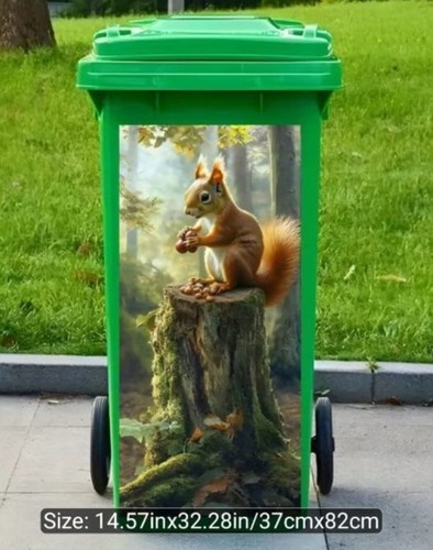 Wheelie bin stickers - wheelie,
